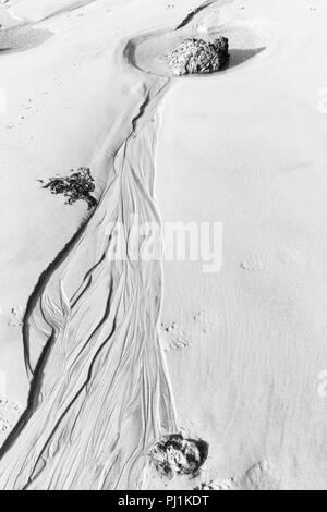 Sand Muster in Seaham Hall Beach, Durham, Großbritannien Stockfoto