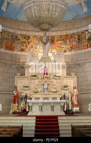 Der Altar der Kirche Santa Luzia in Viana do Castelo Viana (Schloss), Minho, nördlich von Portugal Stockfoto