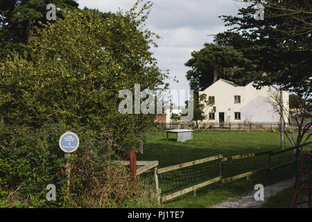 Die alten Kaffee Zimmer auf den neuen Durchgang Heritage Trail in der Nähe der Severn Strand Stockfoto