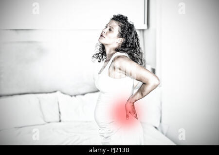 Das zusammengesetzte Bild der markierten Schmerz Stockfoto