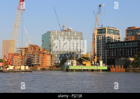 London von der Themse Stockfoto