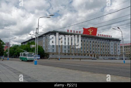 Die koreanische Art Gallery von Kim Il Sung Platz, Pyongyang, Nordkorea Stockfoto