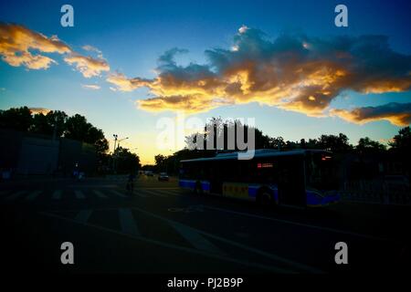 China. 4. Sep 2018. Peking, China - Landschaft mit sonnigen Tag in Peking, China. Credit: SIPA Asien/ZUMA Draht/Alamy leben Nachrichten Stockfoto