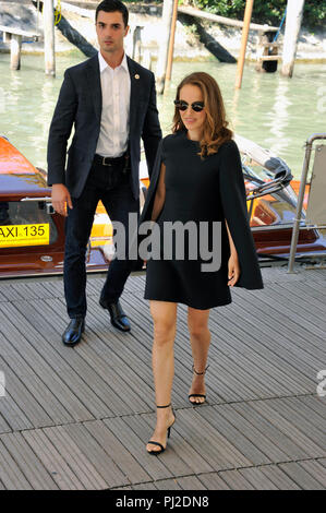 Venedig, Italien. 04 Sep, 2018. 75. Filmfestival von Venedig 2018, Ankunft in darsena del Casino' di Natalie Portman Credit: Unabhängige Fotoagentur/Alamy leben Nachrichten Stockfoto