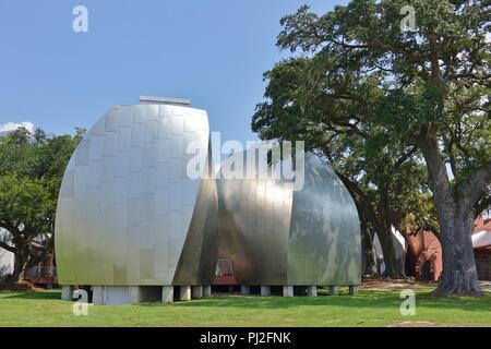 BILOXI, MS-Blick auf die Wahrzeichen Ohr-O' Keefe Museum der Kunst, die sich mit der verrückte Töpfer von Biloxi, in Biloxi, Mississippi. Stockfoto