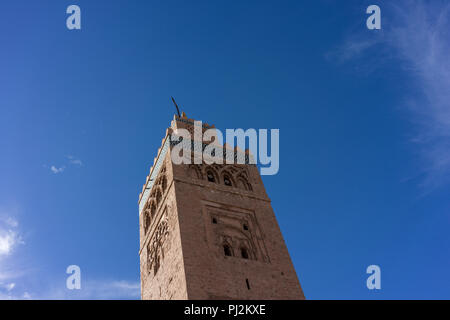 Moschee in Marrakesch Marokko neben Saadischen Gräbern historische Stockfoto