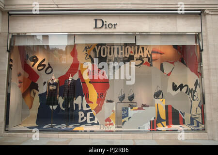 Die Dior Store auf New Bond Street, London. PRESS ASSOCIATION Foto. Bild Datum: Mittwoch, August 22, 2018. Photo Credit: Yui Mok/PA-Kabel Stockfoto