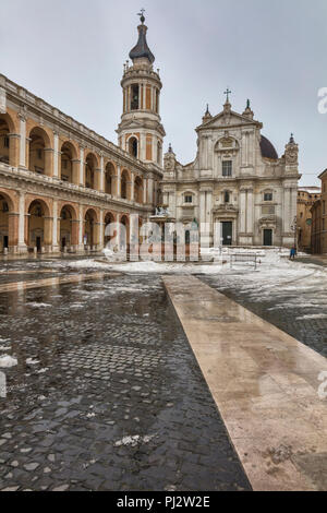 Basilica della Santa Casa, Loreto, Ancona, Marken, Italien Stockfoto