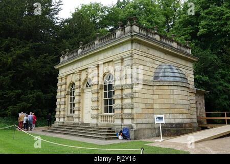 Bankett- Haus, Studley Royal Park - North Yorkshire, England - Stockfoto