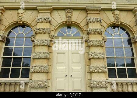 Bankett- Haus, Studley Royal Park - North Yorkshire, England - Stockfoto