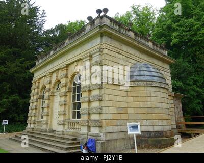 Bankett- Haus, Studley Royal Park - North Yorkshire, England - Stockfoto