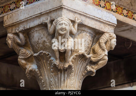Kathedrale von San Cesario Innenraum, Terracina, Latium, Italien Stockfoto