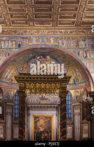 Mosaiken (5. Jahrhundert), die Basilika von Santa Maria Maggiore, Rom, Latium, Italien Stockfoto