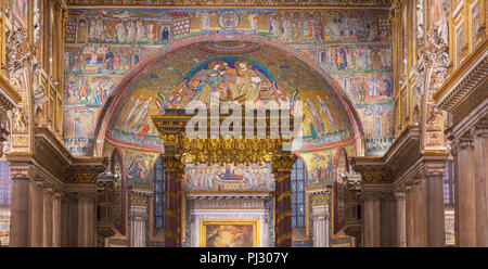 Mosaiken (5. Jahrhundert), die Basilika von Santa Maria Maggiore, Rom, Latium, Italien Stockfoto