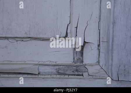 Alte Lackierung Peeling aus Holz Tür Stockfoto