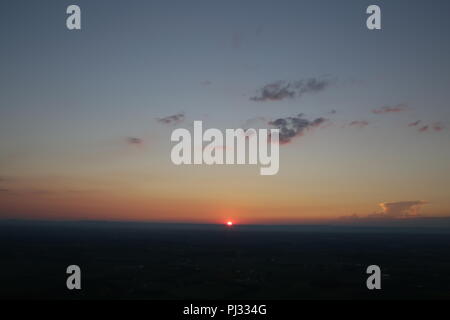 Sonnenaufgang über Pennsylvania Berge Stockfoto