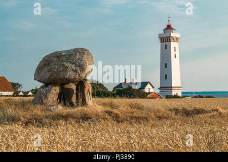 Dolmen in Helnæs Dänemark Stockfoto