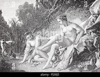 Die Gottin Diana Baden Stockfotografie Alamy