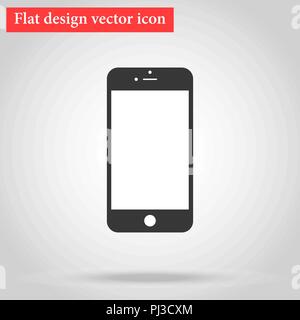 Modernes, stilvolles Smartphone Design des Telefons. Symbol flache Bauweise Stock Vektor