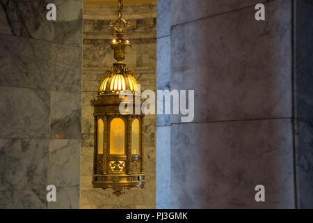 Tiffany Lampe, State Capitol Mall, Olympia, Washington Stockfoto