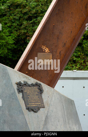 9/11 Denkmal, City Pier, Port Angeles, Washington Stockfoto