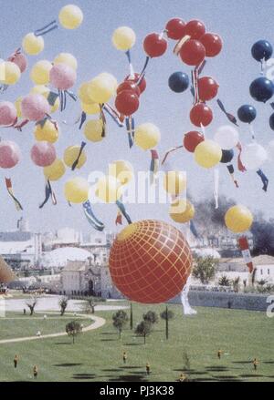 SUELTA DE GLOBOS EN LA CEREMONIA DE INAGURACION DE LA EXPOSICION INTERNACIONAL DE SEVILLA, 1992. Ort: EXPO-92. Stockfoto