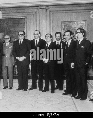 PRIMER REGIERUNG DE Adolfo Suarez, 5 de Julio DE 1976. Stockfoto