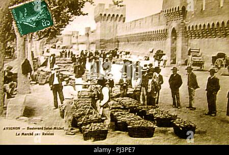 Avignon Marché aux Rosinen. Stockfoto