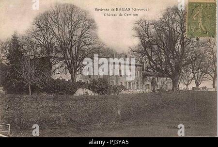 Bagas - Château de Camiran. Stockfoto