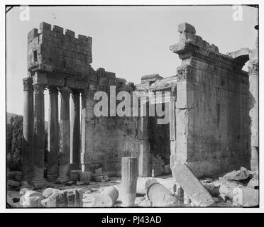 Baalbek (Heliopolis), etc. Spalten von Bacchus Tempel Stockfoto