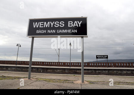 Allgemeine Ansicht eines Wemyss Bay Railway Station. Stockfoto