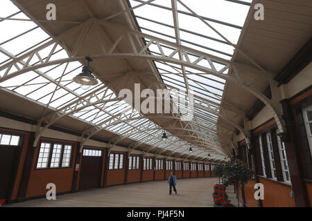 Allgemeine Ansicht eines Wemyss Bay Railway Station. Stockfoto