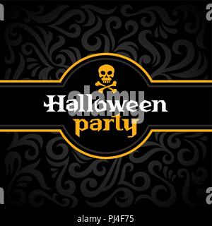 Halloween Party Einladung Karte Stock Vektor