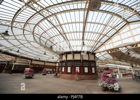 Allgemeine Ansicht eines Wemyss Bay Railway Station. Stockfoto