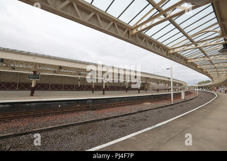 Allgemeine Ansicht eines Wemyss Bay Railway Station. Stockfoto