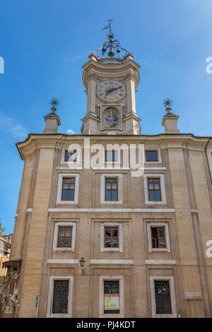 Torre dell'Orologio, Uhrturm, Piazza dell Orlogio, Rom, Latium, Italien Stockfoto