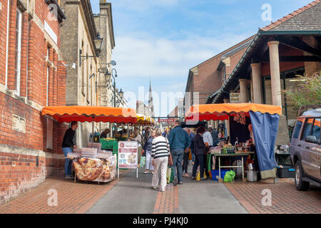 Stroud Farmers Market. Stroud, Gloucestershire, England Stockfoto