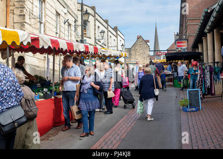 Stroud Farmers Market. Stroud, Gloucestershire, England Stockfoto