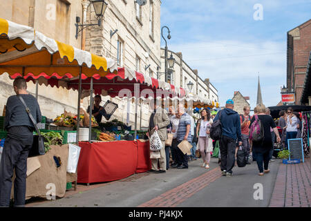 Stroud Farmers Market. Stroud, Gloucestershire, England Stockfoto