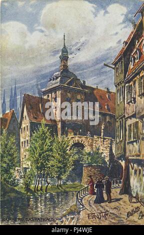 Bamberg, das Rathaus. 641 B Stockfoto