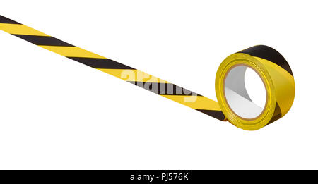 Eine Entschlüsselung der Gefahr tape Stockfoto
