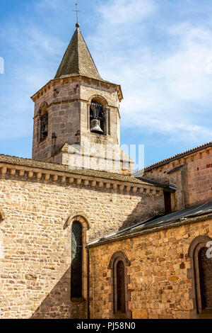 Saint Gervais und Sankt Protais Kirche von Langogne, Lozère, Royal, Frankreich, Europa Stockfoto