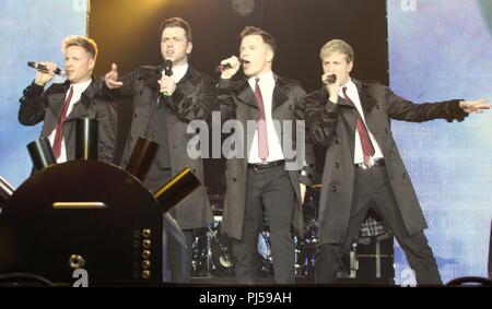 Liverpool, Großbritannien Westlife in der Liverpool Echo Arena credit Ian Fairbrother/Alamy durchführen Stockfoto