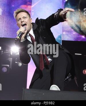 Liverpool, Großbritannien Westlife in der Liverpool Echo Arena credit Ian Fairbrother/Alamy durchführen Stockfoto