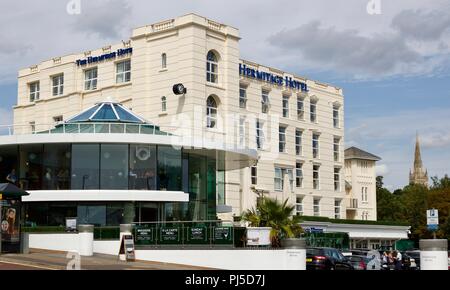 Hermitage Hotel und NEO Restaurant auf Exerter Road, Bournemouth, Großbritannien Stockfoto