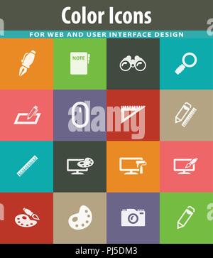 Design Icons einstellen Stock Vektor