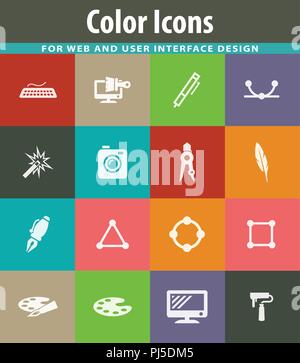 Design Icons einstellen Stock Vektor