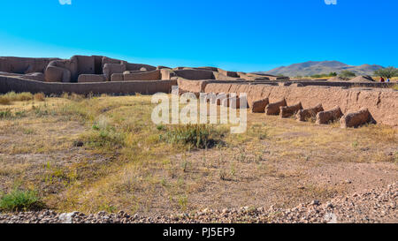 Casas Grandes (Paquime), eine prähistorische Ausgrabungsstätte in Chihuahua, Mexiko. Es ist ein UNESCO Weltkulturerbe. Stockfoto