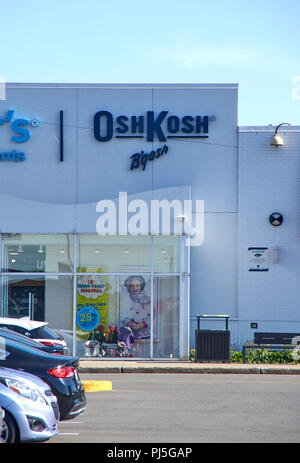 MONTREAL, KANADA - 28. August 2018: OshKosh Boutique in Montreal. OshKosh B'gosh ist eine US-amerikanische Kinder Bekleidung Firmengründung in Oshkosh, Wiscons Stockfoto