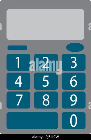 Simpel Symbol Rechner Stock Vektor